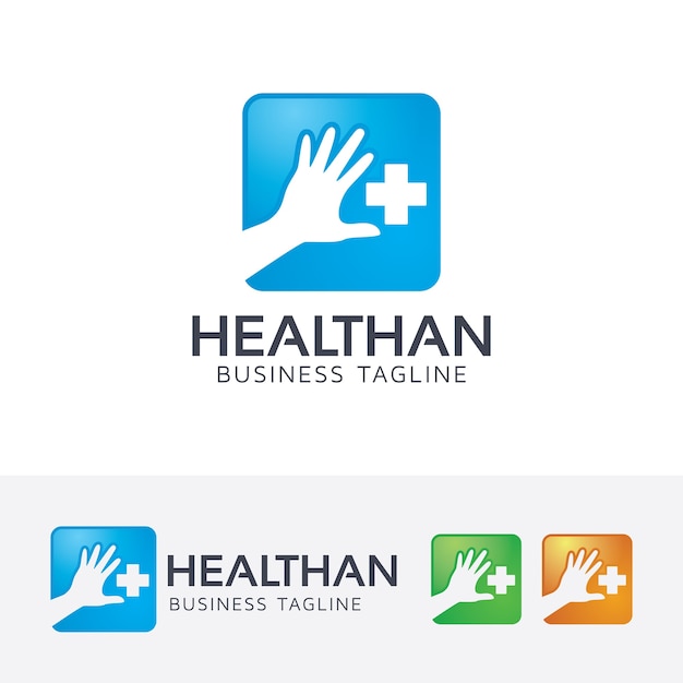 Gesundheit hand logo vorlage