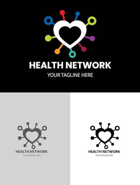 Gesundheit klares netzwerk-logo