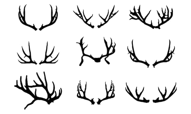 Geweih Clipart Vektor-Grafik-Design
