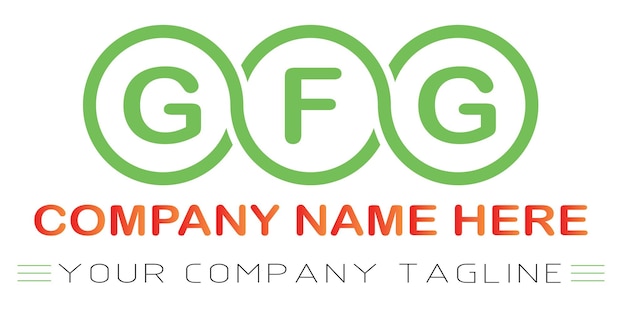 Vektor gfg-letter-logo-design