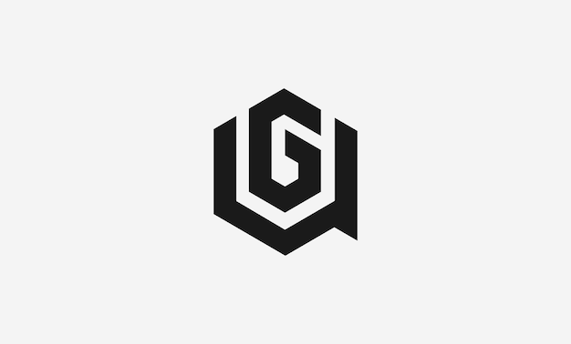 Vektor gg-monogramm-logo-design