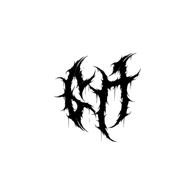 GH-Monogramm-Logo-Design, Buchstabe, Text, Name, Symbol, monochromes Logo, Alphabet-Zeichen, einfaches Logo