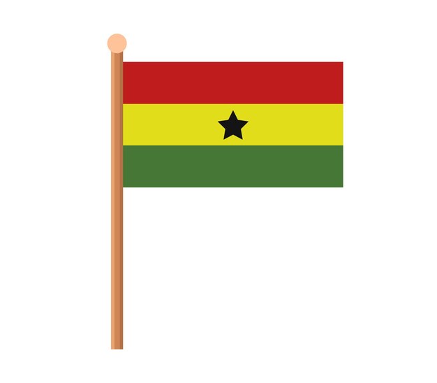 Ghanaische flagge