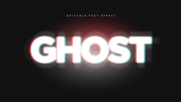 Ghost 3d-textstil-effekt