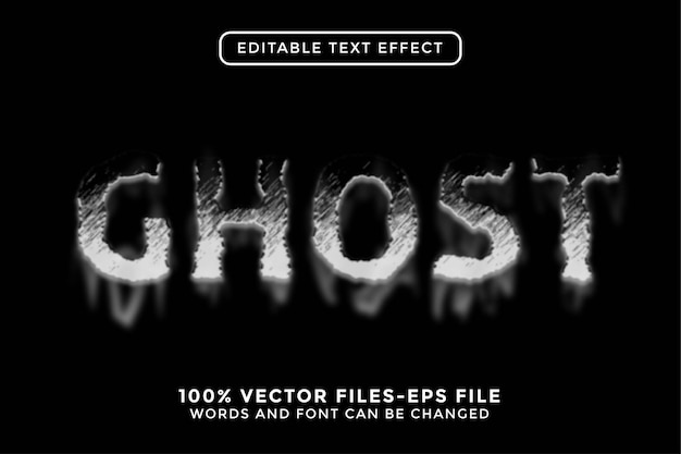 Ghost editierbarer texteffekt