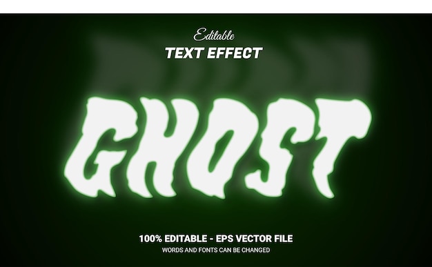 Ghost Editierbarer Texteffekt