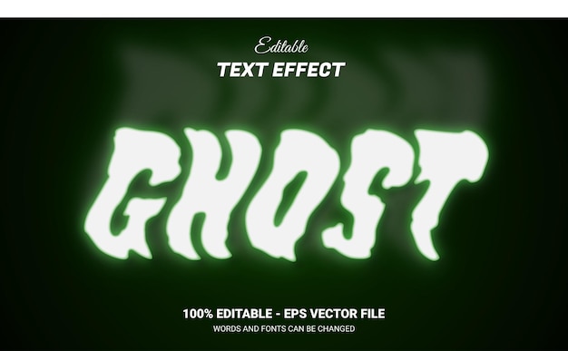 Vektor ghost editierbarer texteffekt