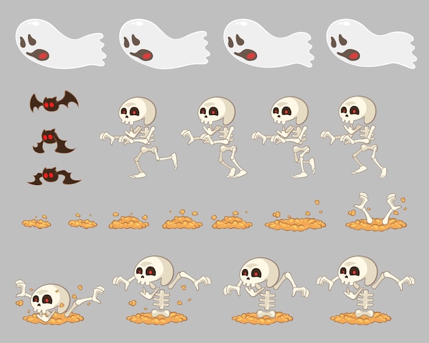 Ghost enemies spiel sprites