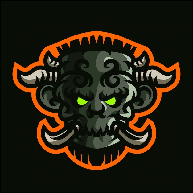 Giant king maskottchen gaming-logo