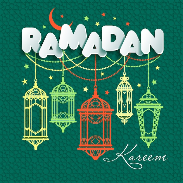 Gierende illustration ramadan kareems von ramadan-feier.