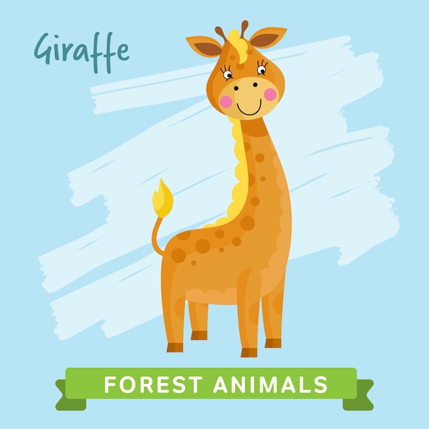 Giraffe waldtiere.