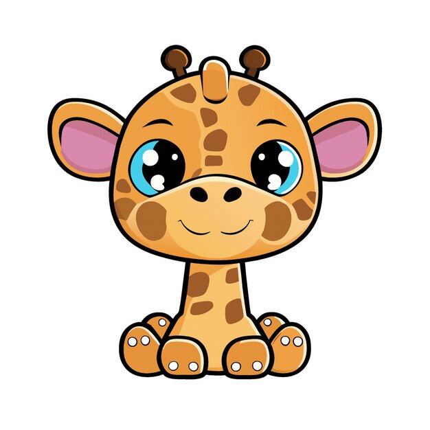 Giraffen-charakter-clipart-grafik