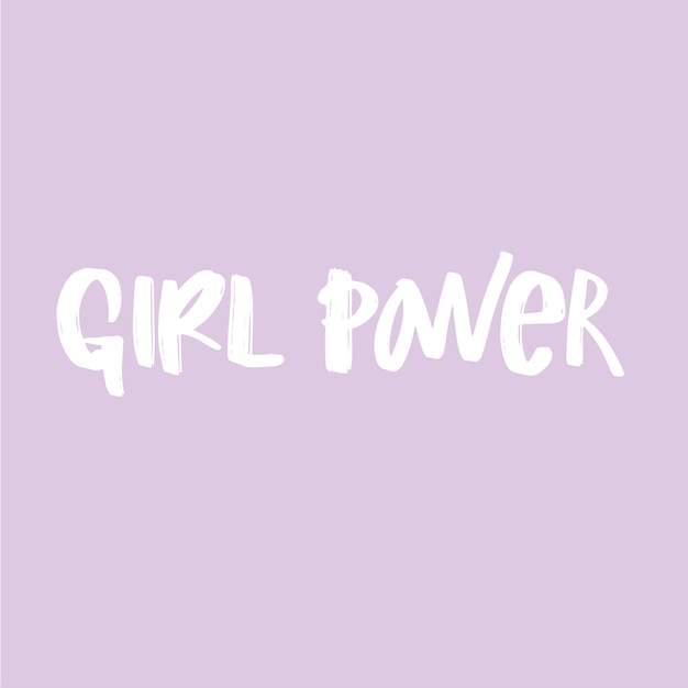 Girl Power Hand Schriftzug Abbildung