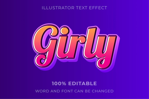 girly Texteffekt