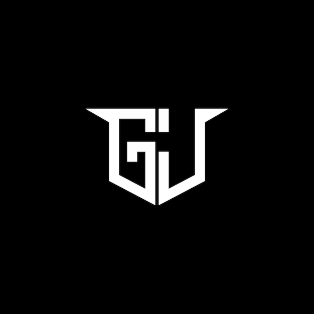 GJ Modern Construction Logo mit symmetrischem Design