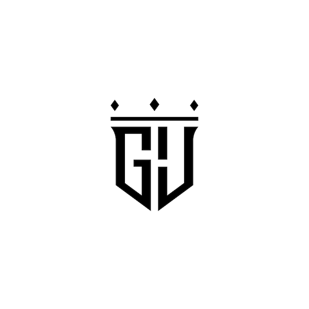 GJ-Monogramm-Logo-Design, Buchstabe, Text, Name, Symbol, einfarbig, Logo, Alphabet, Zeichen, einfaches Logo