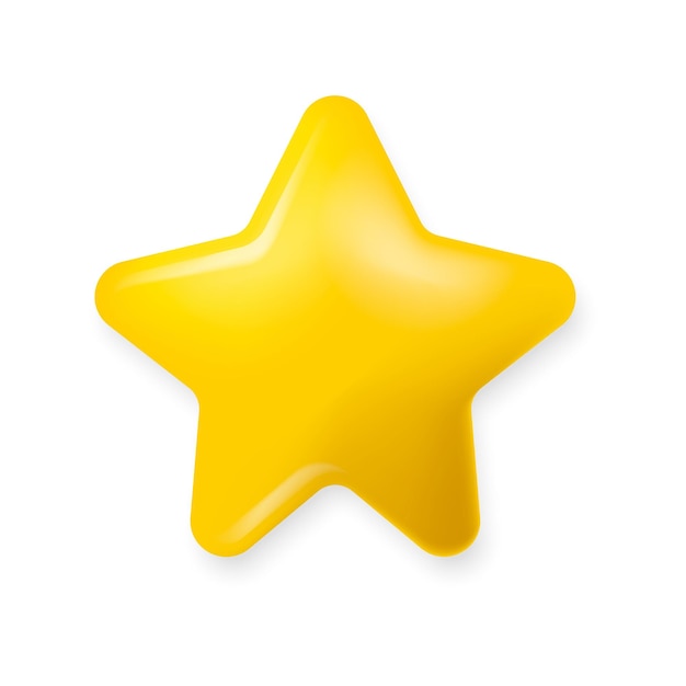 Glänzendes goldenes Sternsymbol Gelbe Sterne glänzende Farben Vektorillustration