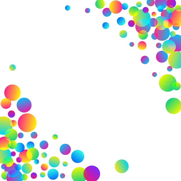 Vektor glamour fliegendes konfetti dekoration vektorhintergrund regenbogen ro
