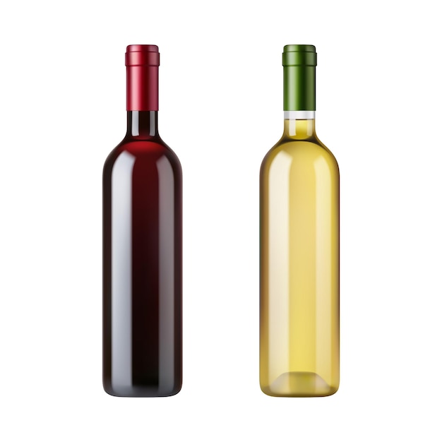 Glasflaschen für Rot- und Weißwein