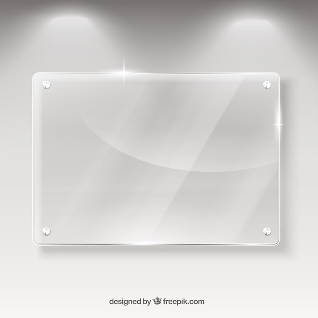 Glass banner