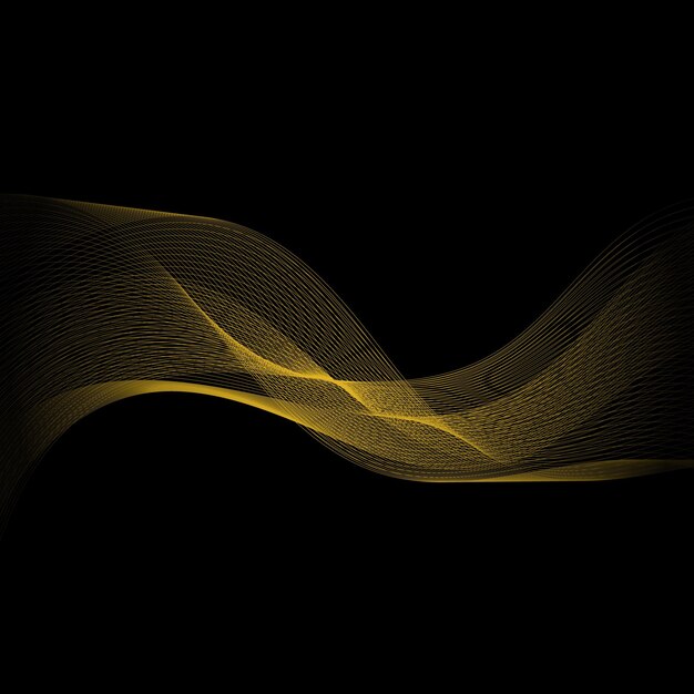 Glatter abstrakter Hintergrund der goldenen Welle