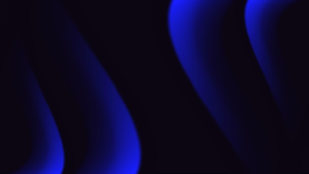 Glatter Gradient-Hintergrund mit schwarzer und blauer Farbe