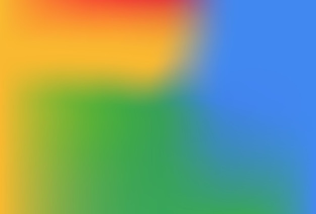 Glatter und verschwommener bunter Verlaufsgitterhintergrund Moderne helle Regenbogenfarben Leicht bearbeitbare weiche farbige Vektor-Banner-Vorlage