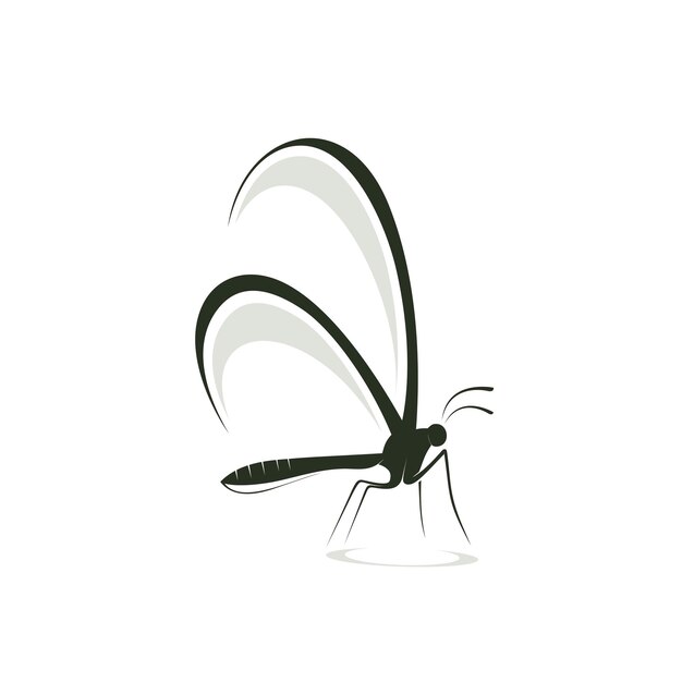 Gliederungsdesign logo schmetterling tier