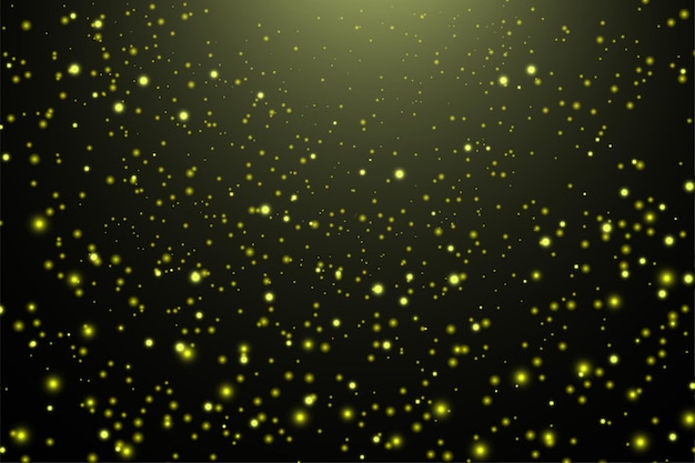 Glitter abstraktes Hintergrundgold auf Schwarzem. Überlagerung