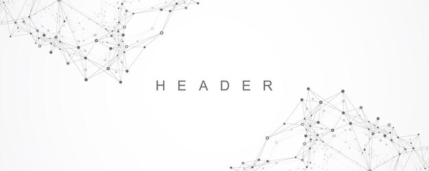 Globale Netzwerkverbindung Banner-Design-Vorlage Big Data-Visualisierung Internettechnologie