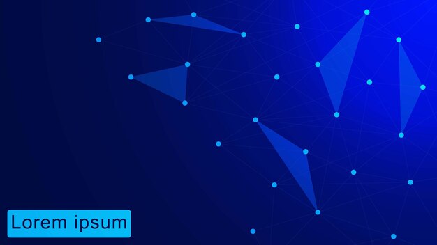 Globale Netzwerkverbindung oder Kommunikation mit Plexus-Konzept, wissenschaftlichem und technologischem Hintergrund