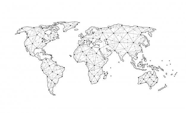 Globale netzwerkverbindung.