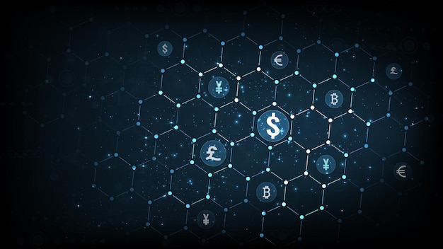 Globales Währungstransferkonzept, globale Netzwerkverbindung, globaler Währungsumtausch, Devisenzahlungsmechanismus, globale Währungsvektorillustration