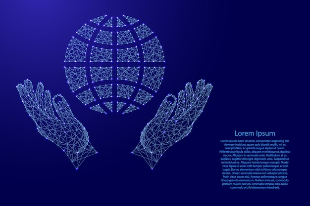 Globe, eine schematische darstellung der meridiane und parallelen