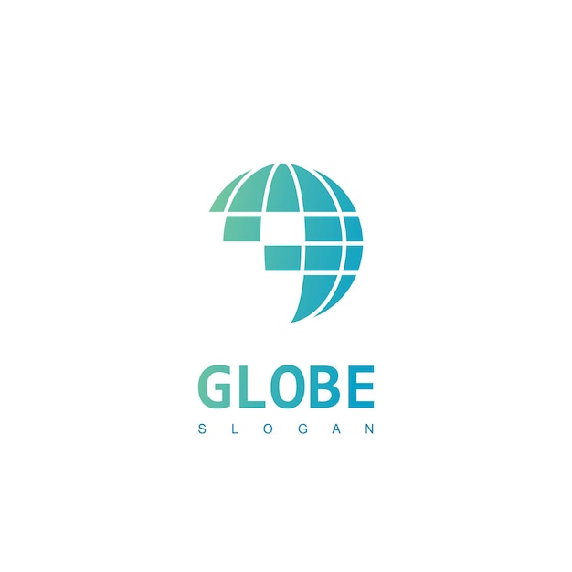 Vektor globus-logo-design-vorlage