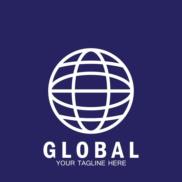 Globus-Logo und Vektorvorlage