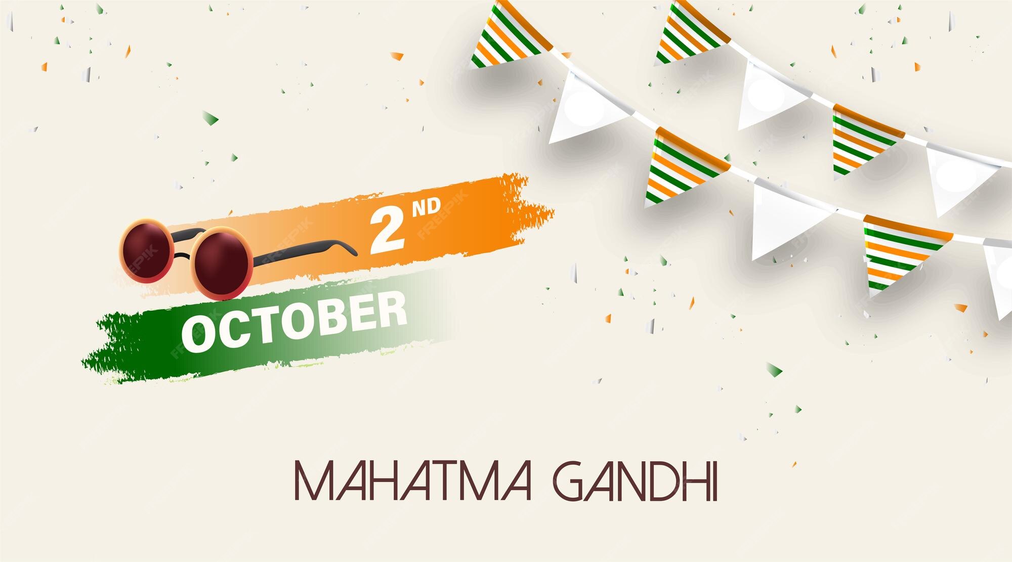 Glücklich, Gandhi, Jayanti, Vektor, Illustration. Geburtstag von