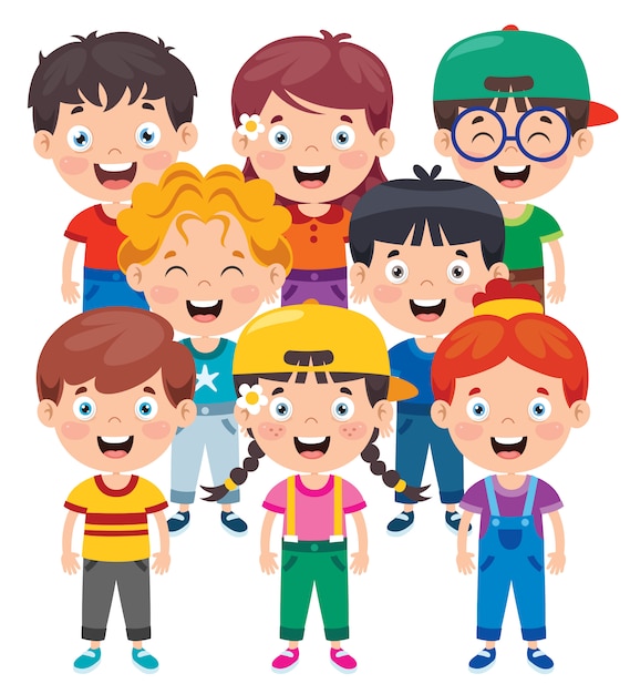 Glückliche kleine Kinder, die Spaß haben