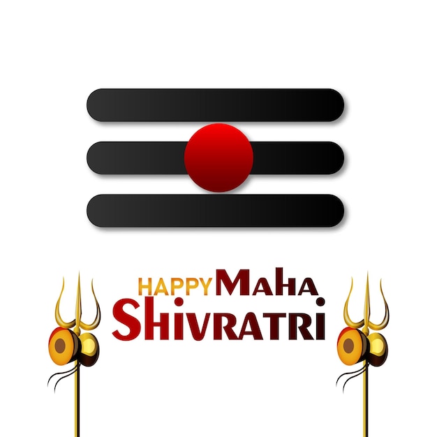 Glückliche maha shivratri-grußkarte