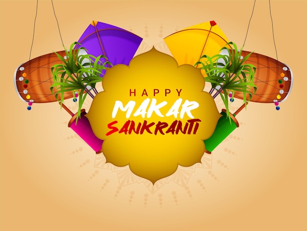 Glückliche Makar-Sankranti-Karte