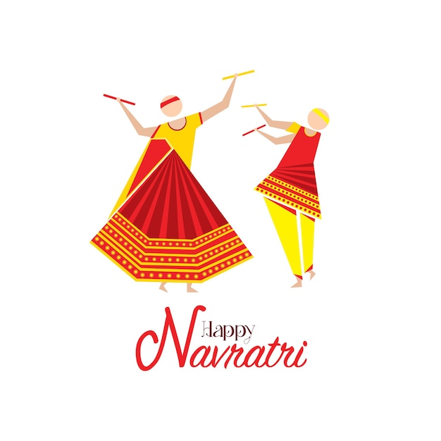 Glückliche Navratri Dandiya