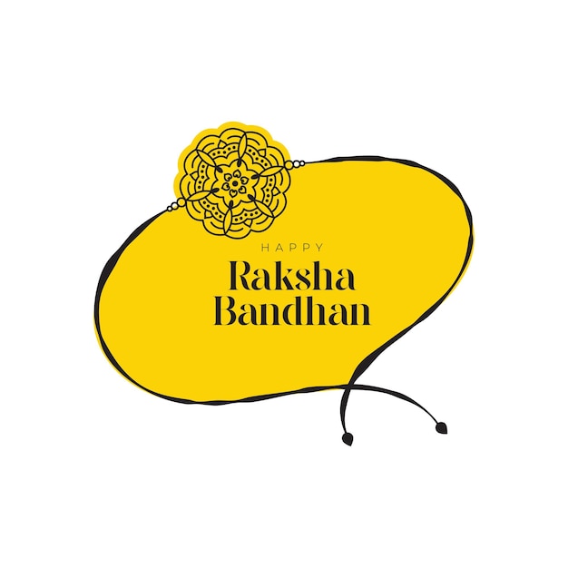 Glückliche raksha bandhan-gruß-hintergrund-design-vorlage