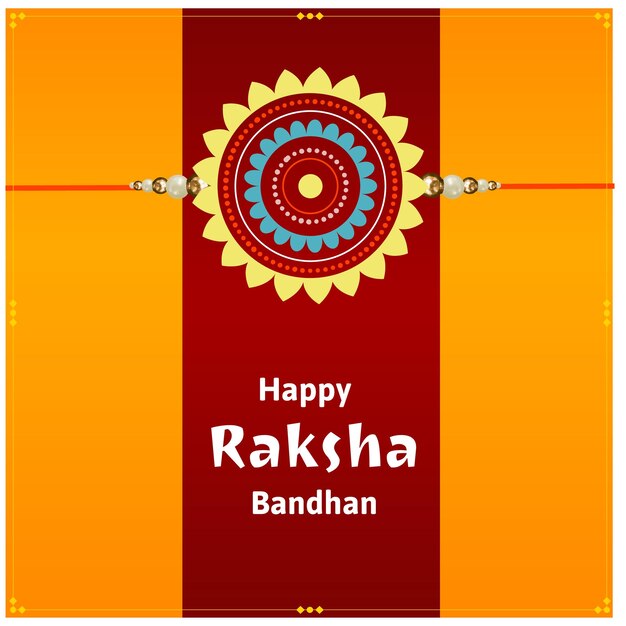 Vektor glückliche raksha bandhan indische hinduistische festfeier-vektor-illustrationen mit kreativem hintergrund