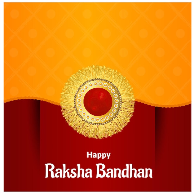 Glückliche raksha bandhan indische hinduistische festfeier-vektor-illustrationen mit kreativem hintergrund