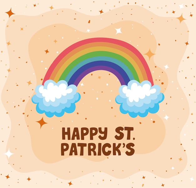 Glückliche st patricks day illustration