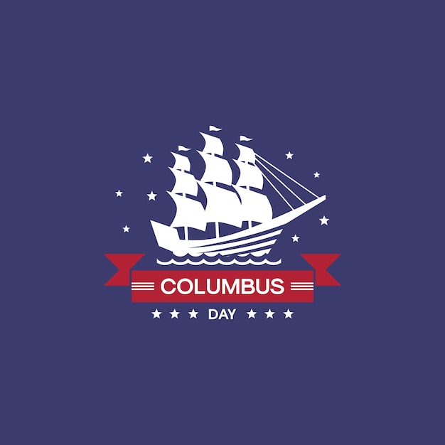 Vektor glücklicher columbus-tag