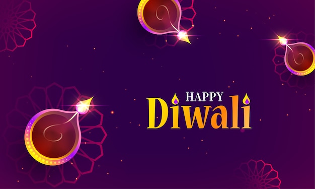 Glücklicher Diwali Hintergrund.