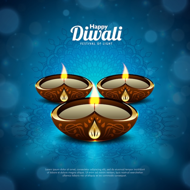 Glücklicher Diwali-Hintergrund