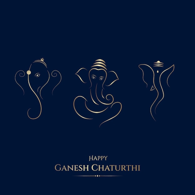 Glücklicher Ganesh Chaturthi kreativer Social-Media-Beitrag