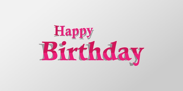 Glücklicher Geburtstag Typografie Vektordesign für Grußkarten und Poster